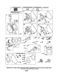 Cylinder/Crankshaft/Crankcase Diagram and Parts List for 126300 0023-3776 Briggs and Stratton Engine